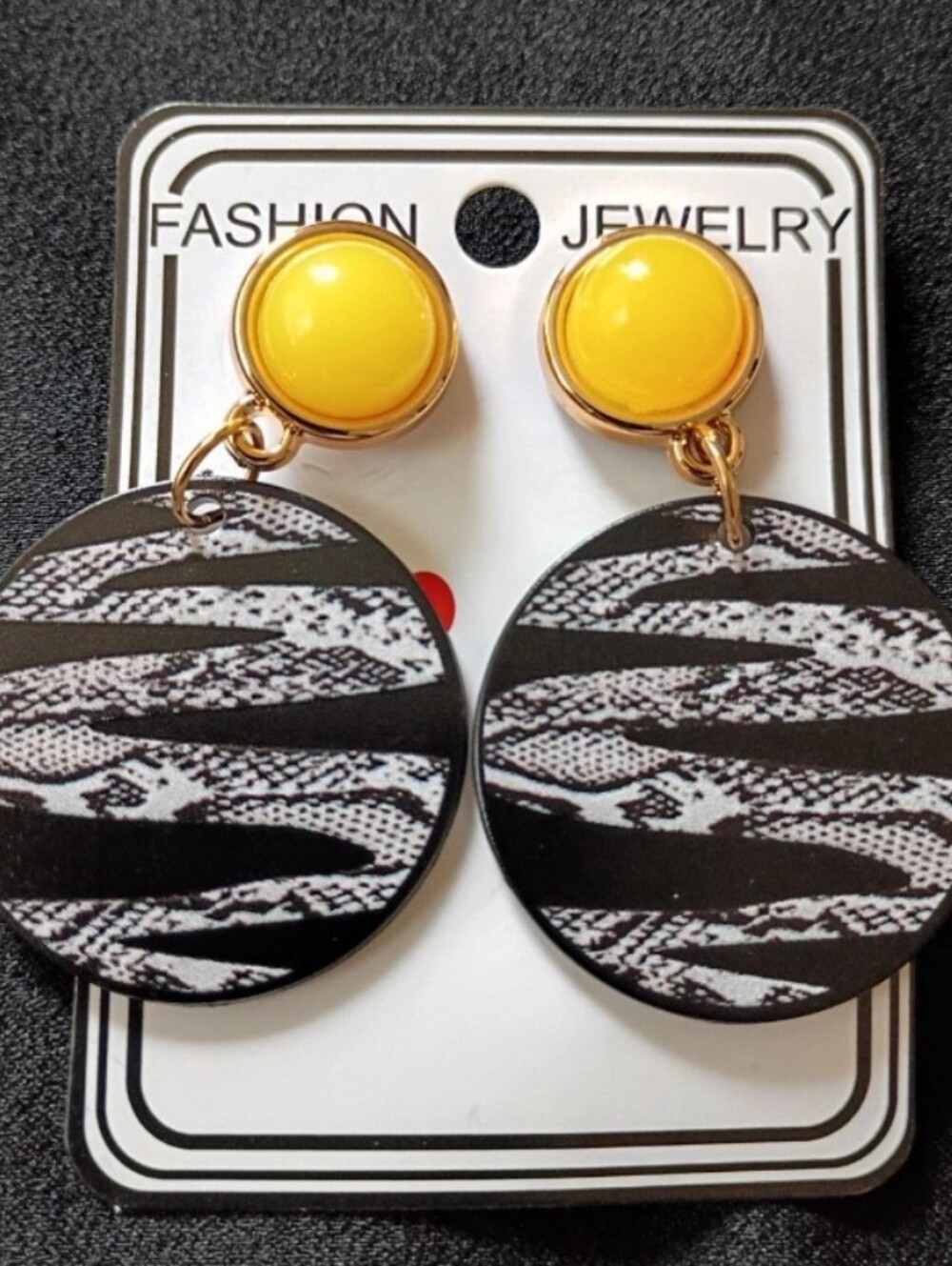 Zebra Earrings